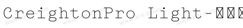 CreightonPro Light字体转换